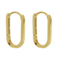 Cercei Aur 14k Ovali Huggie Hoops