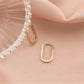 Cercei Aur 14k Ovali Huggie Hoops