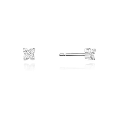 Cercei Aur 14k cu Diamante 0.09ct - Bijuteria Cleopatra