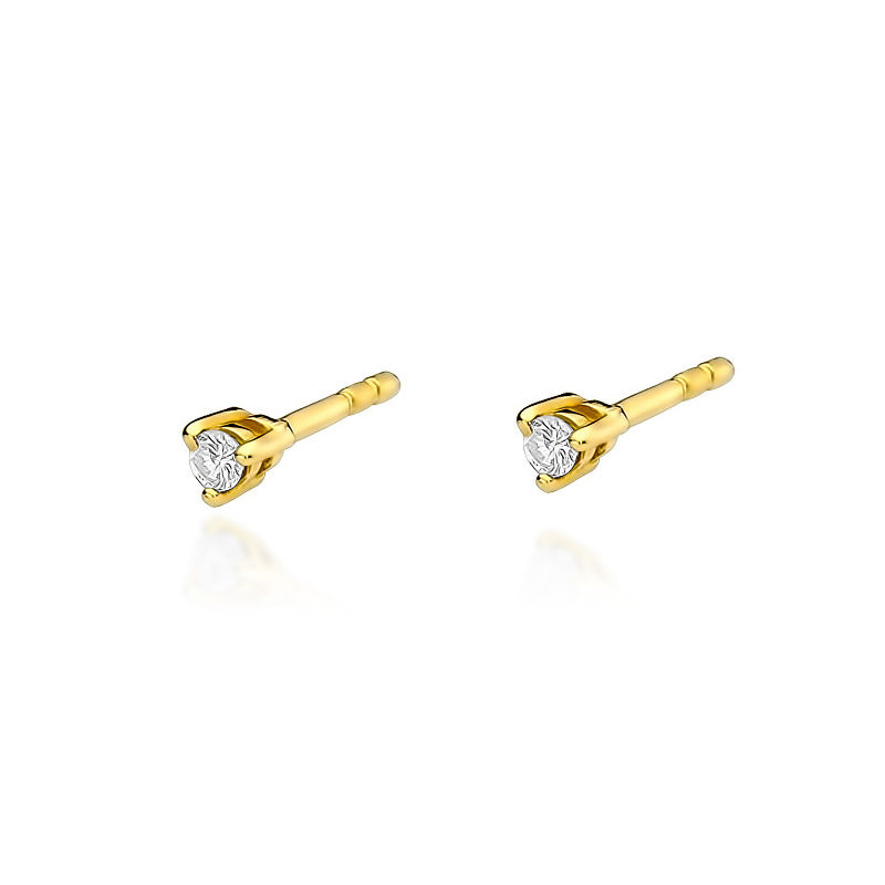 Cercei Aur 14k cu Diamant 0.08ct