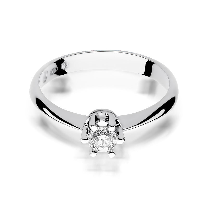 Inel de Logodna Aur 14k cu Diamant 0.23ct Solitaire - Bijuteria Cleopatra