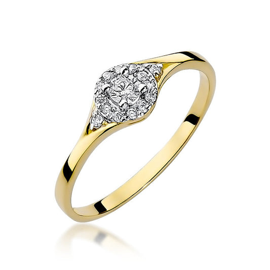 Inel de Logodna Aur 14k cu Diamant 0.17ct