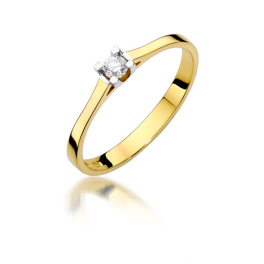 Inel de Logodna Aur 14k cu Diamante 0.09ct