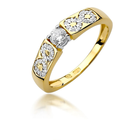 Inel de Logodna Aur 14k cu Diamante 0.35ct